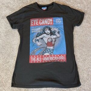 Junk Food Wonder Woman Eye Candy Tee Special Edition All-American Girl T-Shirt